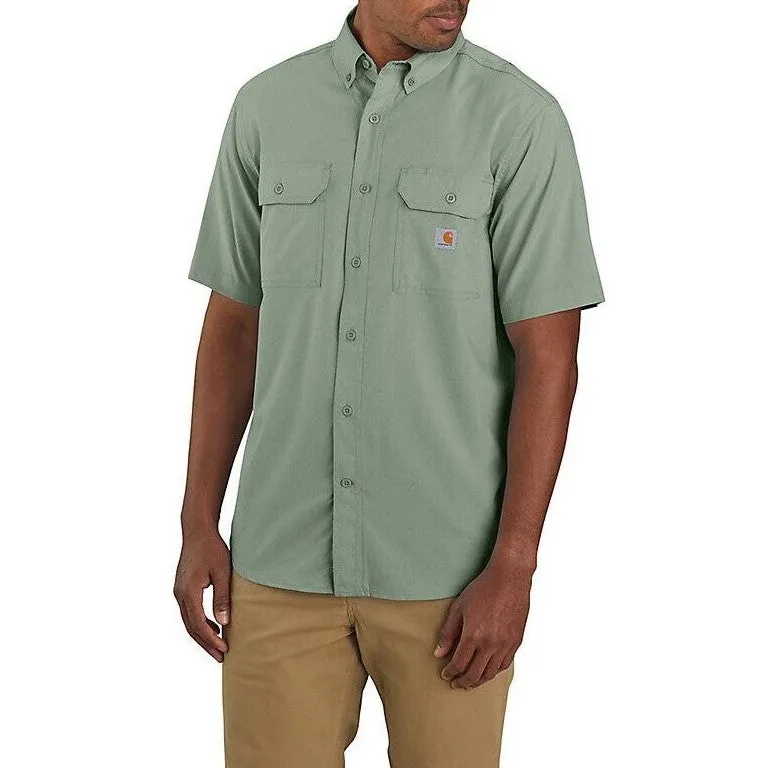Carhartt Force Relaxed Fit Lightweight Solid Short Sleeve Button Up